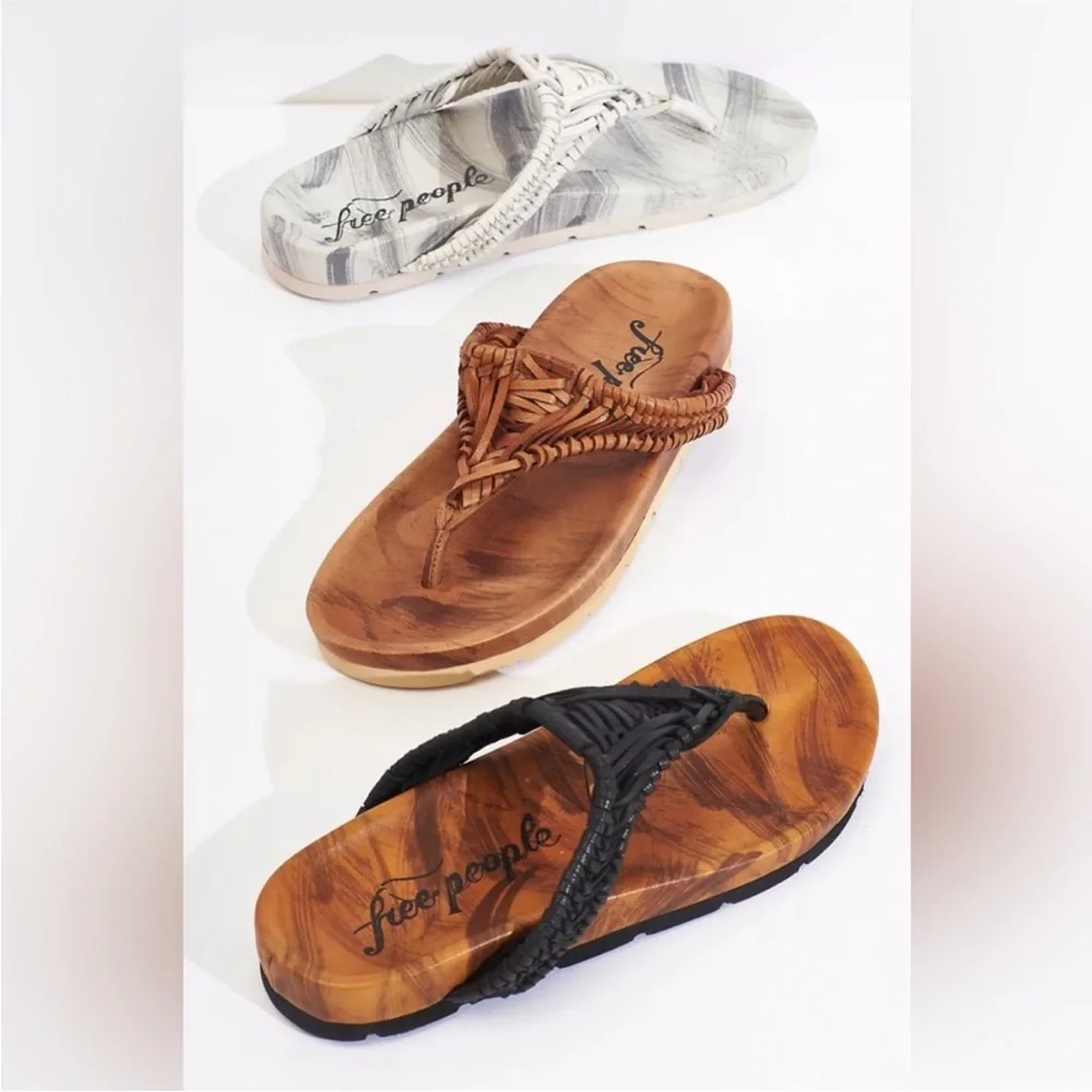 Free People Ivy Handwoven Footbed Sandals, Size 7 - Picture 4 of 8